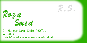 roza smid business card